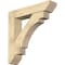 Ekena Millwork Merced Slat Rough Sawn Bracket w/ Offset Brace, Douglas Fir, 8"W x 38"D x 38"H BKT0806X38X38MRC06RDF - alternate 1